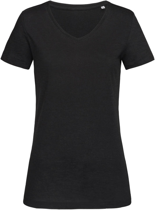 Stedman ST9510 Ladies Sharon Slub V-Neck T-Shirt - COOZO