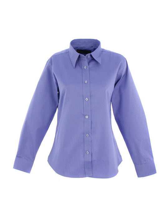 Uneek Clothing UC703 Ladies Pinpoint Oxford Full Sleeve Shirt - COOZO