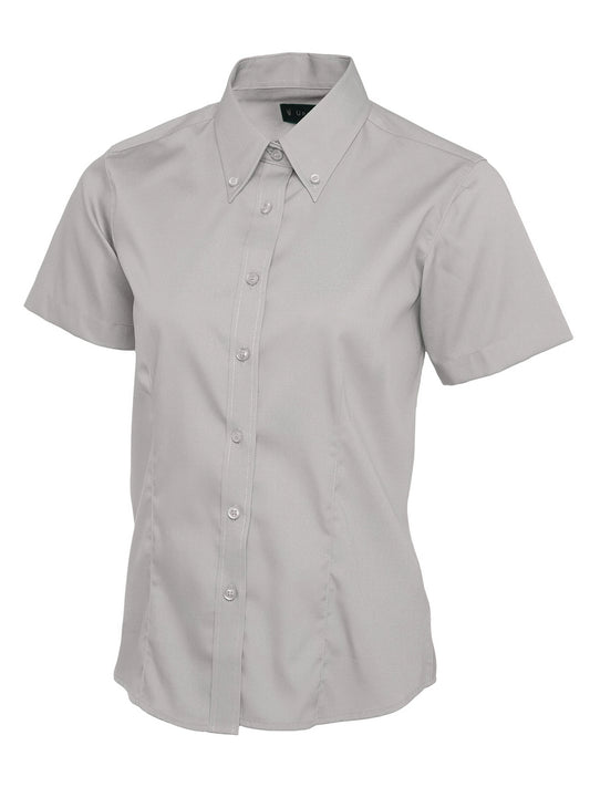 Uneek Clothing UC704 Ladies Pinpoint Oxford Half Sleeve Shirt - COOZO