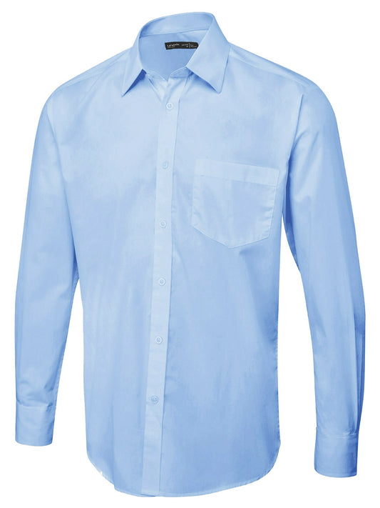 Uneek Clothing UC713 Men's Long Sleeve Poplin Shirt - COOZO