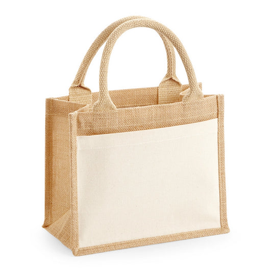 Westford Mill W425 Cotton Pocket Jute Gift Bag - COOZO