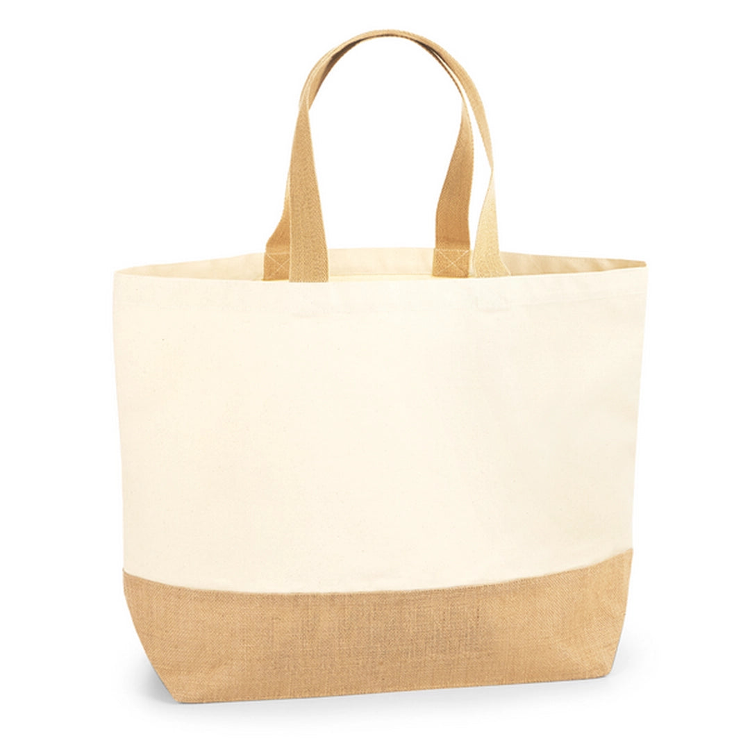 Westford Mill W452 Jute Base Canvas Tote XL - COOZO